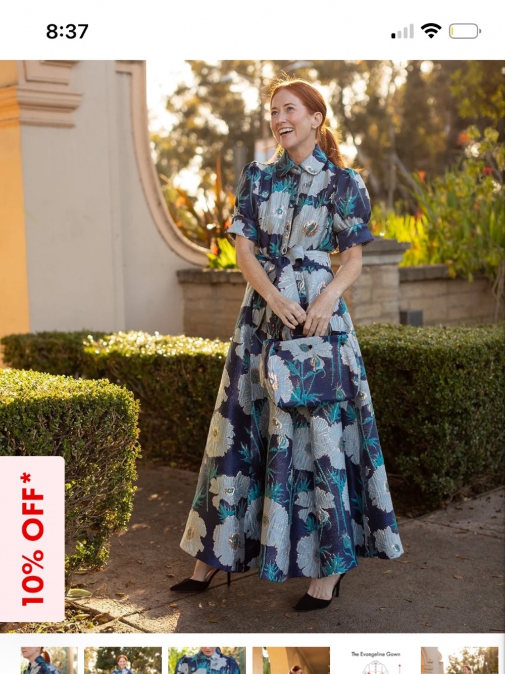Leslie Evers - Evangeline dress Tree Poppy Blue